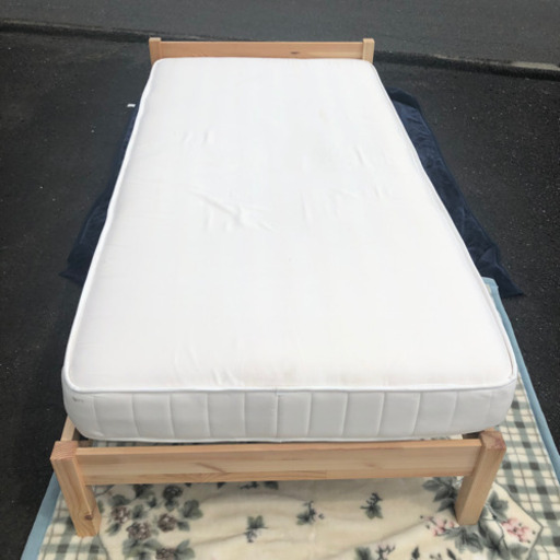 無印良品　シングルベッド　マットレス付き