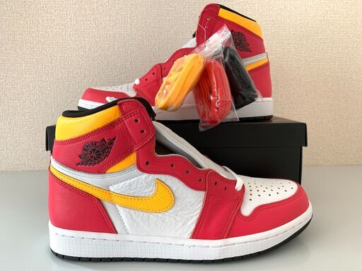 スニーカー NIKE AIR JORDAN 1 RETRO HIGH OG Light Fusion RED
