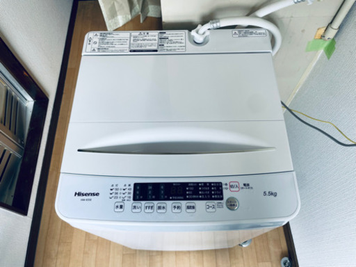 【2020年製】ハイセンス5.5kg洗濯機　HW-K55E