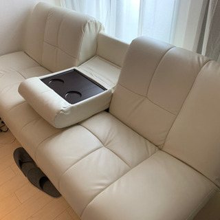 ソファーベッド、広々収納付き、肘掛け3way