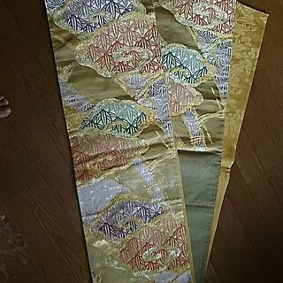 総絞りのお振袖　袋帯2点　純白のファーセット　正絹　レトロモダンの画像