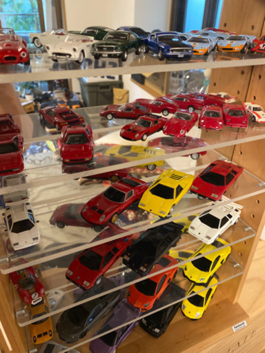 ミニカー　ミニカーディスプレイ棚　セット　