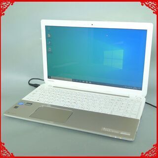 1台限定 新品SSD-256G ゴールド色 ノートパソコン 中古良品 15.6型 東芝 T553/37JG Celeron 4GB Blu-ray 無線 Windows10 LibreOffice