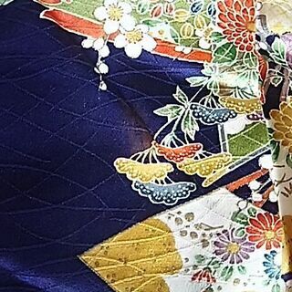 お着物　袋帯セット　正絹の画像