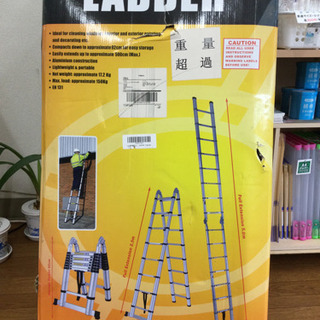 伸縮脚立はしご 1回使用 ほぼ新品