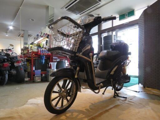 □SONGI E-BIKE ソンギ イーバイク 50cc相当 9.5km 電動スクーター ブラック 現状販売 原付 原チャリ スクーター バイク 札幌発