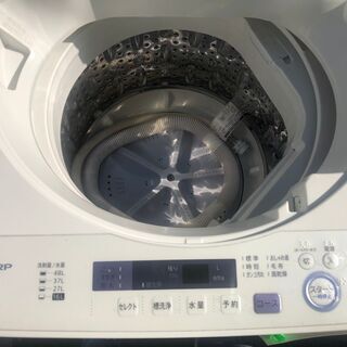 ☆中古 激安！！ SHARP 洗濯機　ES-GE5A-V　5.5ｋｇ　2017年製　生活家電　DF039　￥12,000！！