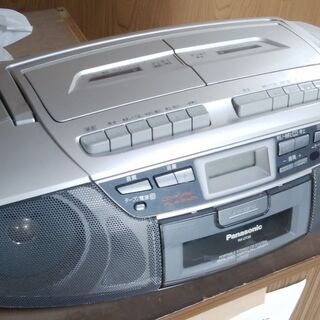 panasonic　CDラジカセ（カセットダブル）RX-DT36