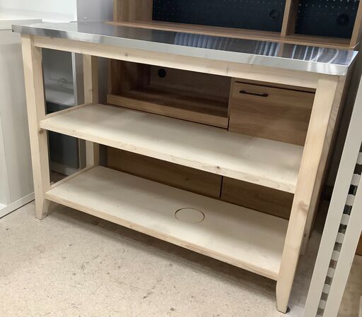 キッチンカウンター NA×シルバー【ユーズドユーズ名古屋天白店】 J886