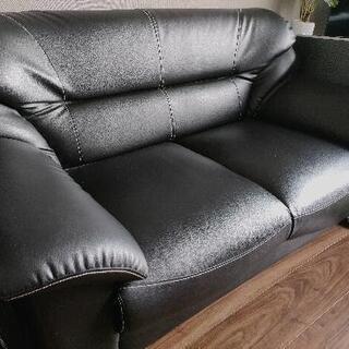 合成皮革のソファの画像