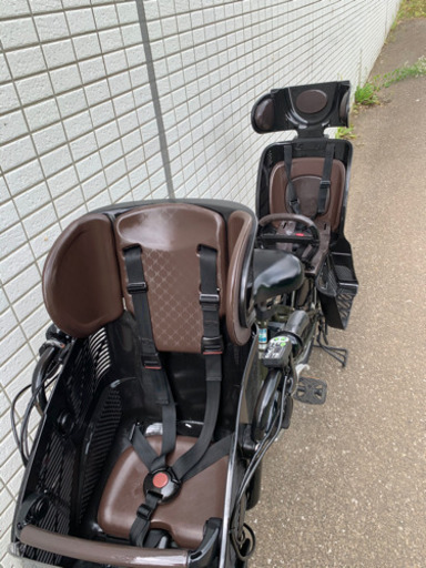YAMAHA PAS kiss カーキ　前後子供乗せ　新基準　電動アシスト自転車
