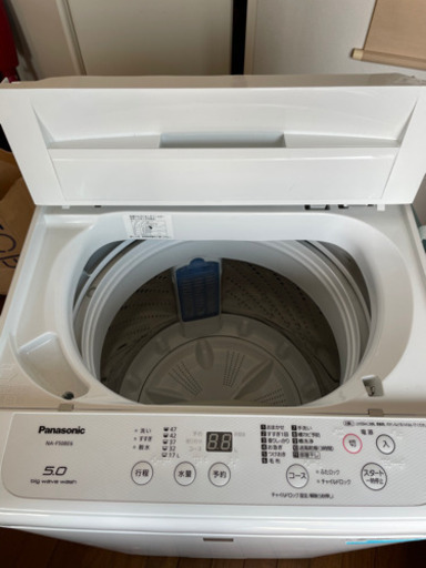 2019年製 Panasonic 全自動電気洗濯機 5.0kg 取説 使用頻度少ない美品
