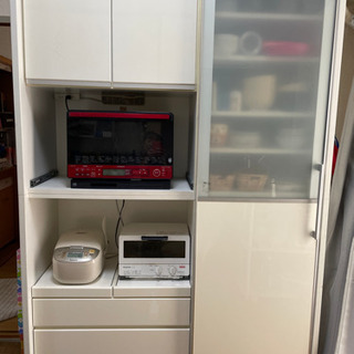 食器棚 大容量  オフホワイト  7/16に取りに来ていただける方