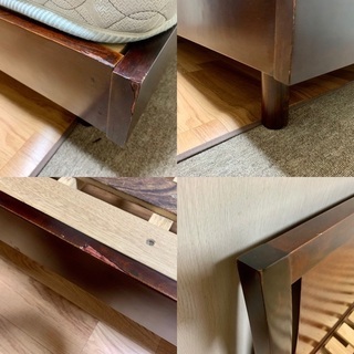 セミダブル ベッドフレーム すのこベッドの画像