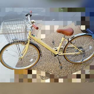 24インチ 子供 自転車 ラフィーナ アイボリー