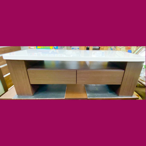 【収納つき】スタイリッシュ ダークブラウン センターテーブル