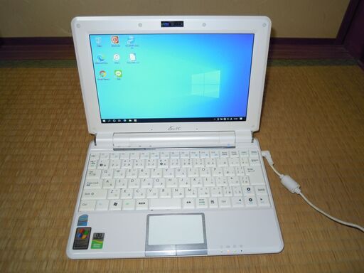 ミニノート 最新Win10 ASUS Eee PC 1000HA　Atom N270メモリ2GB/HDD250GB/office/２台目
