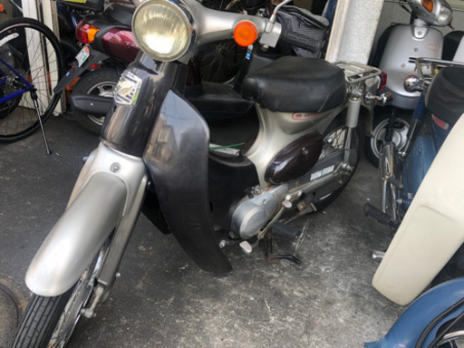 【リトルカブ】銀/茶　バッテリー新品❗️整備済み、すぐに乗れます❗️走行距離78400km 若林自転車　膳所　SALE中❗️
