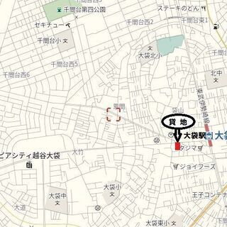 貸地:大袋駅近！事業用地