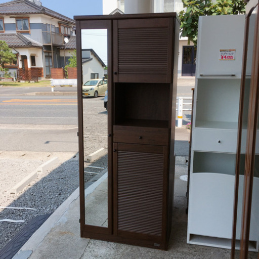 下駄箱✨シューズボックス✨玄関収納✨幅74×奥行36×高さ180.5cm✨ダークブラウン✨中古品