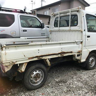 苫小牧発　コミコミ4ＷＤ　5MT　軽トラ　サンバー　現状の画像