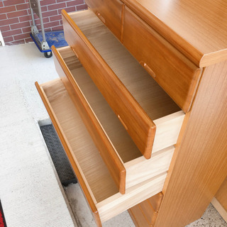 7段チェスト✨たんす✨衣類収納✨ブラウン✨幅90×奥行45×高さ144cm✨中古品の画像