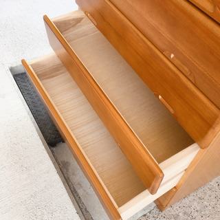 7段チェスト✨たんす✨衣類収納✨ブラウン✨幅90×奥行45×高さ144cm✨中古品の画像