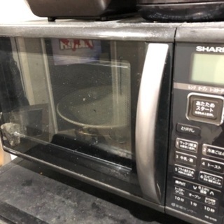 SHARPオーブンレンジ（黒）お譲りします