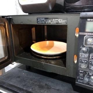 SHARPオーブンレンジ（黒）お譲りしますの画像