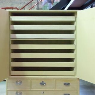 桐箪笥 幅106×高さ172cm 鍵付き 和箪笥 着物 たんす タンス 伝統