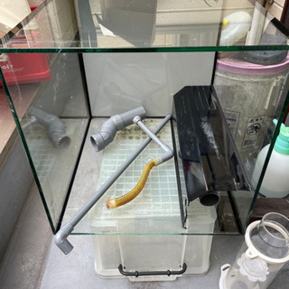 【お話中】オーバーフロー水槽　450×450×600 分けあり　格安