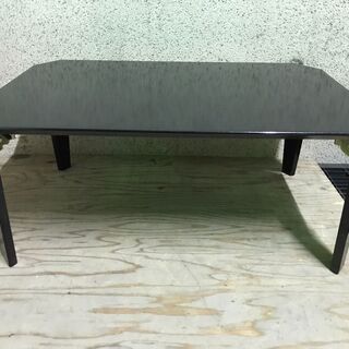 NITORI ニトリ 座卓 ちゃぶ台 ローテーブル ブラック 脚...