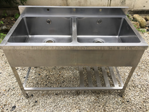 ステンレス製シンク2槽