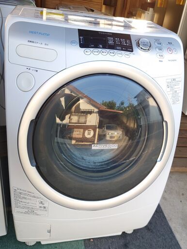 【中古】TOSHIBA　ドラム式洗濯乾燥機　2010年製　9kg