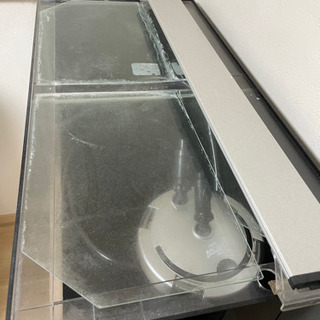 【譲り先が決定しました】900アクリル水槽　4面ブラック　備品一式の画像