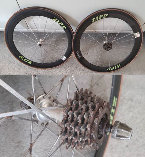 ZIPP　７段　ビンテージ　ディープリム　デュラハブ　前後セット