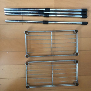 【お譲りします】100円ショップ⭐︎組み立て自在の棚×2セットの画像