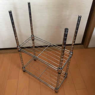 【お譲りします】100円ショップ⭐︎組み立て自在の棚×2セットの画像