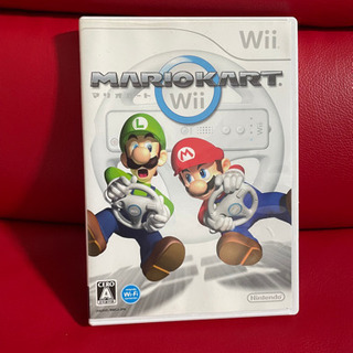 マリオカート　Wiiソフト　ハンドルセットの画像