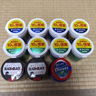未開封　キシリトール　ガム　ボトル　10個＋おまけクロレッツ1個...