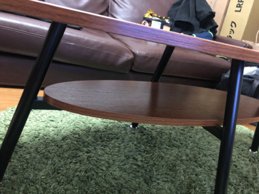 ローテーブル　木目