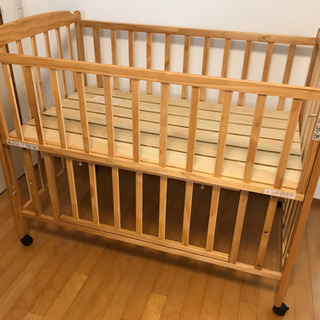 ★お取り引き中★大和屋　ハイタイプベビーベッド　フロールの画像