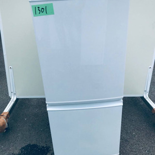 ③1301番 シャープ✨ノンフロン冷凍冷蔵庫✨SJ-D14A-W‼️