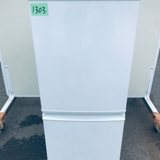 ③1303番 シャープ✨ノンフロン冷凍冷蔵庫✨SJ-D14A-W‼️