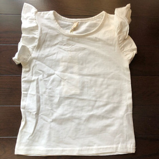 新品未使用  韓国子供服 フリル袖半袖Tシャツ100cm  キッズ女の子の画像