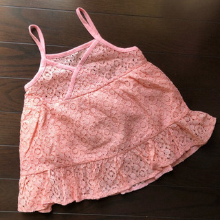 新品未使用  韓国子供服 フリル袖半袖Tシャツ100cm  キッズ女の子の画像