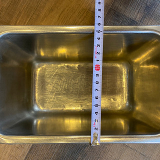 ★【業務用 アイス ジェラート バット  蓋付　ステンレス 】SUGICO スギコ 18-8 SH-1406S SH-1400 中古品 の画像