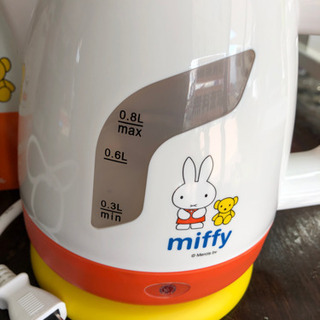 未使用品　ミッフィー　電気　ケトル　0.8ℓ   オシャレ　人気商品　キャラクター　大特価‼︎   現品限りの画像