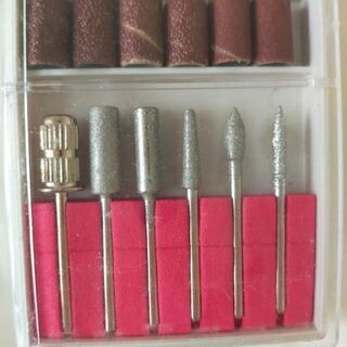 新品 未使用【ネイルマシン ビットセット ６種類】+【サンディン...