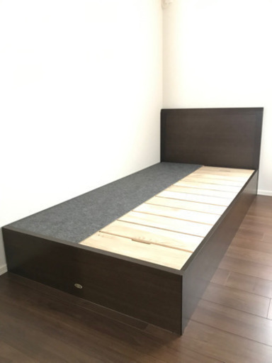 【27日まで限定半額値下げ】シモンズ シングルベッド 収納付